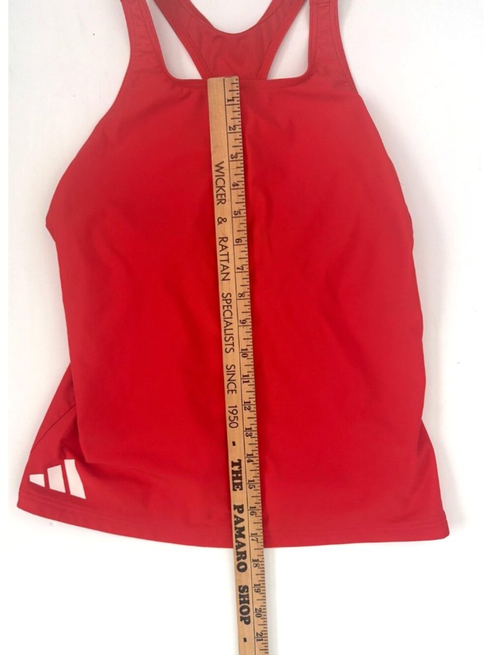 Adidas Tank Top Women's Red Coral Sleeveless Classic Sz MP - Picture 3 of 8